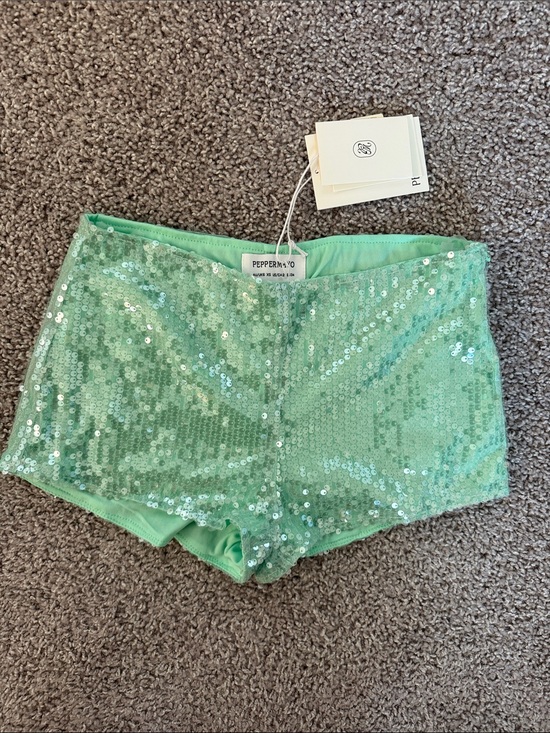 Peppermayo Pants - Peppermayo Sequin Mini Shorts